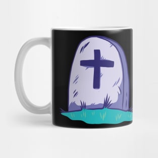 Gravestone on Hill Mug